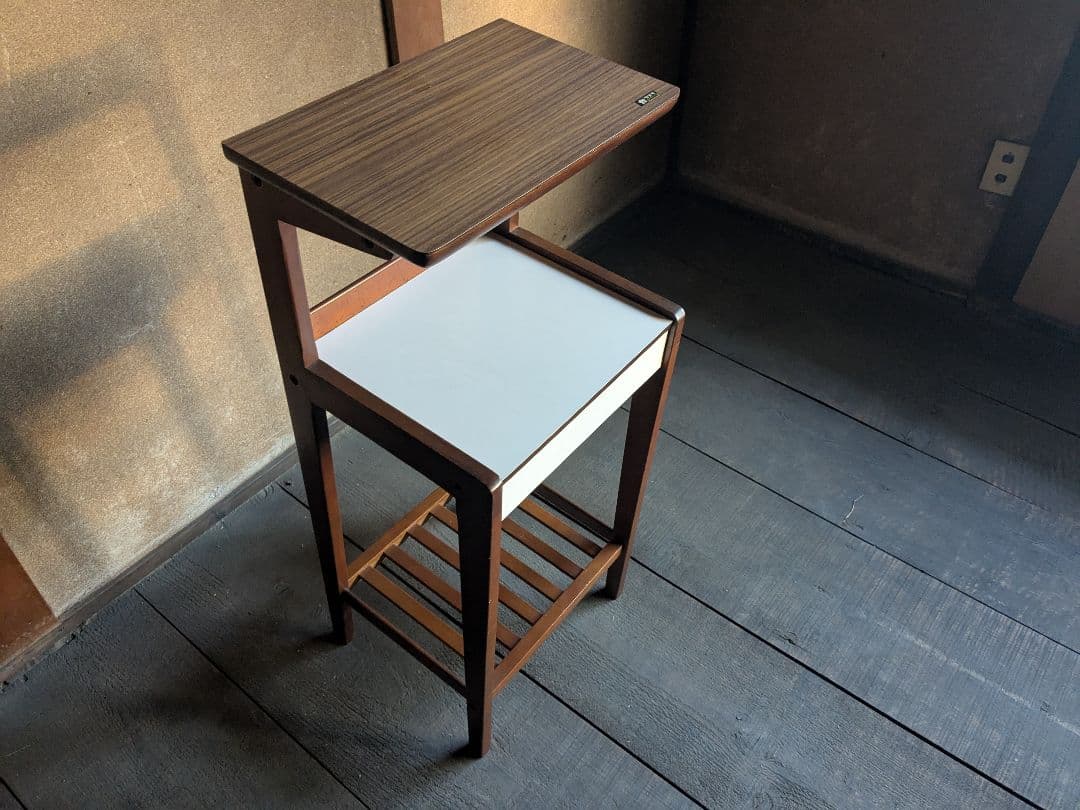 【とんとんちん】オールドカリモク 電話台　ヴィンテージ　KARIMOKU