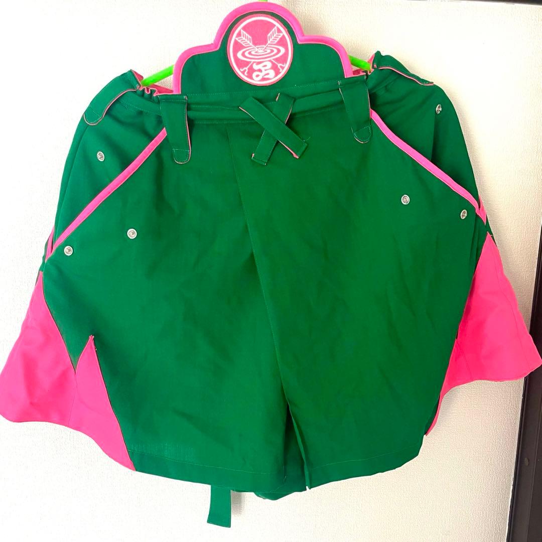 卓矢エンジェル 袴短Ｐ 緑×ピンク 派手 サイバー
