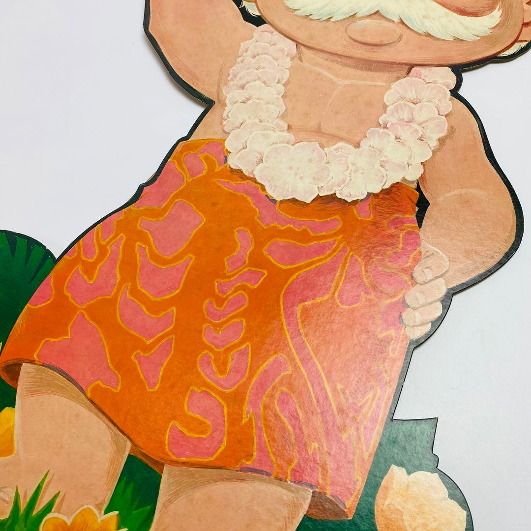 ユナイテッド航空 ハワイ路線販促用 サインボード メネフネ&Tiki 非売品