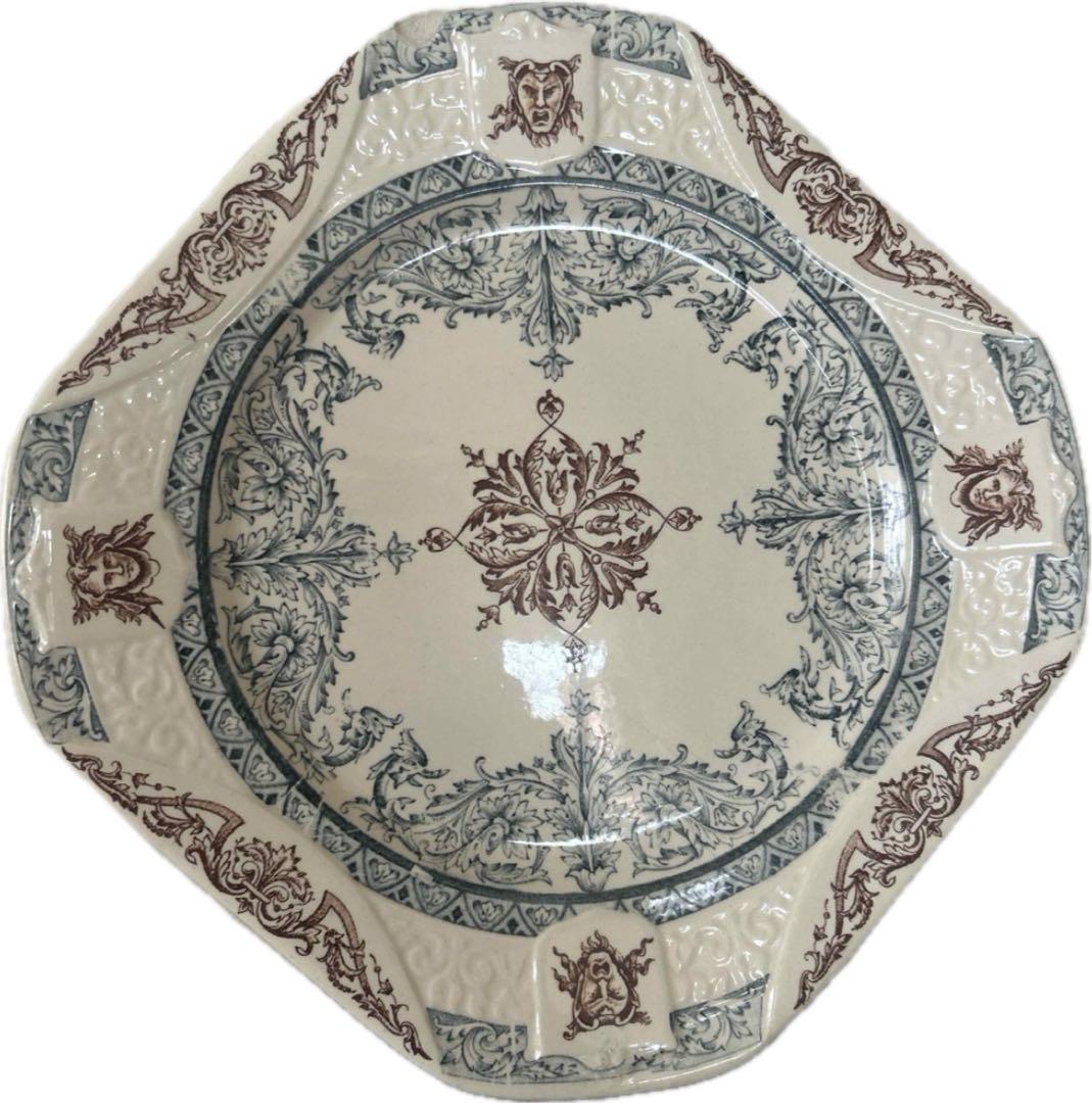 フランスアンティーク　ロンシャン　スクエアプレート