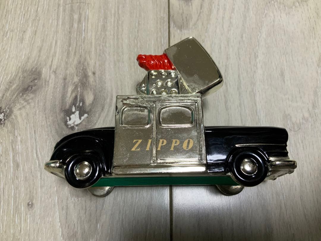 必見 Zippoジッポカー ZIPPO付 未使用品 ビンテージ 美品