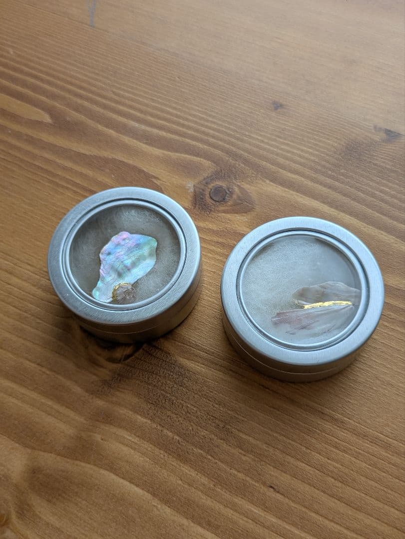 【みこし】雨氣 貝殻イヤリングとワンピース