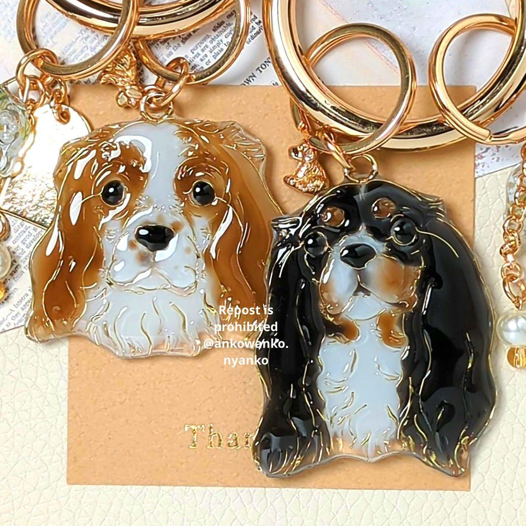 キャバリア　愛犬 ankoわんこシリーズ　バッグリング　犬　Dog