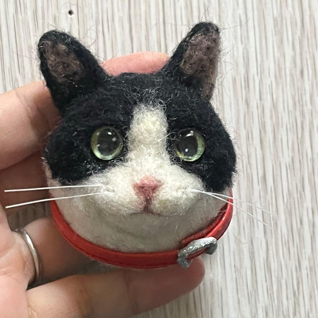 【☆むむ☆プロフィール★ 】 羊毛フェルト 猫 キーホルダー
