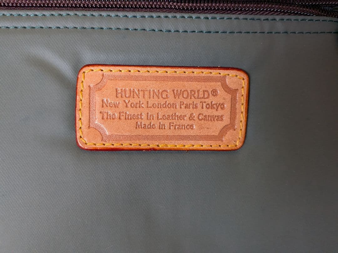 HUNTING WORLD ボストンバッグ グレー