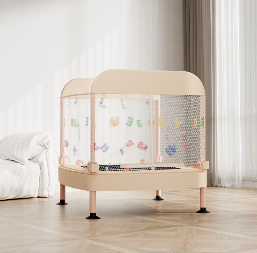 LEJUMP 3分で簡単組立可能 トランポリン 子供用 室内用 折りたたみ型