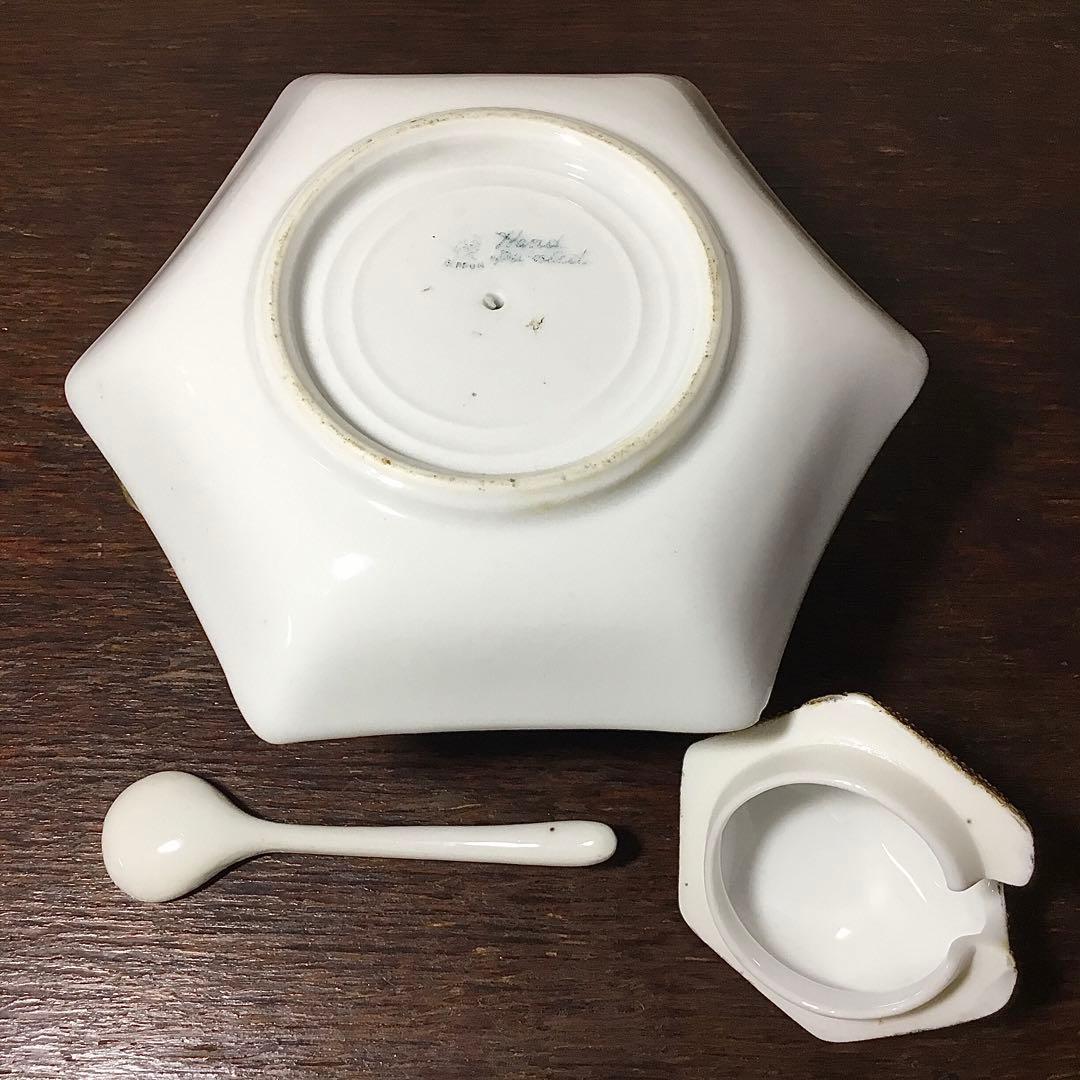 オールドノリタケ◆シュガーポット◆金彩 薔薇