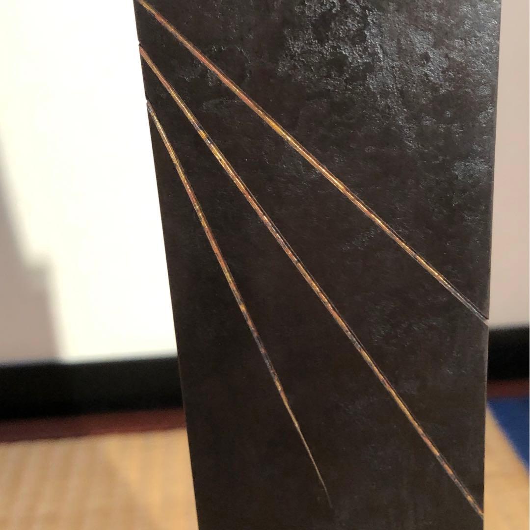 唐銅　双声　大角勲　氏作　共箱入