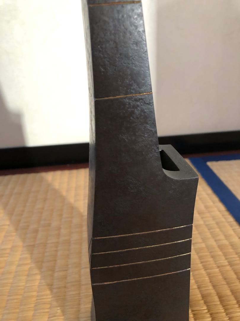 唐銅　双声　大角勲　氏作　共箱入