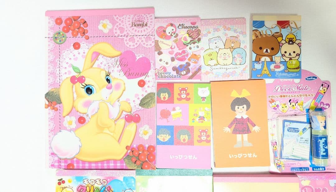 平成レトロあります！！　メモ帳セット【リラックマ・すみっこ・ディズニー】