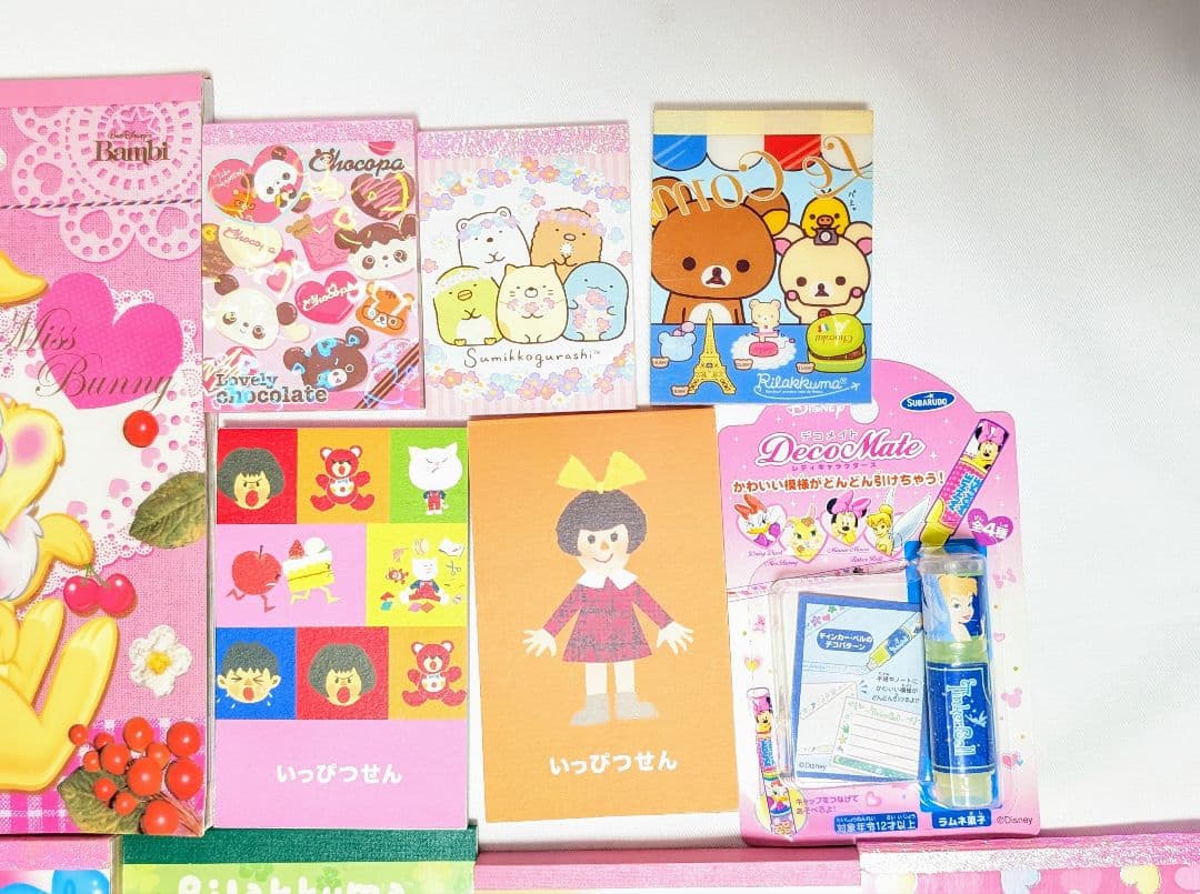 平成レトロあります！！　メモ帳セット【リラックマ・すみっこ・ディズニー】
