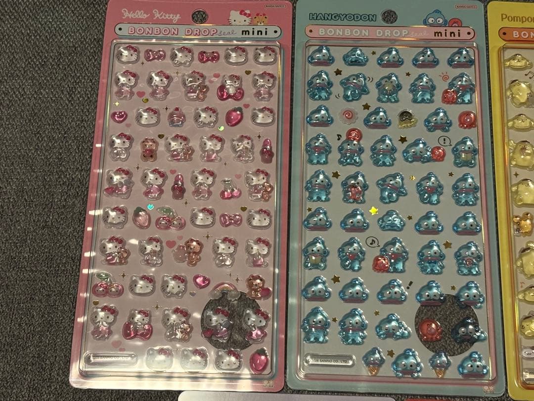 【正規品】ボンボンドロップシール ミニ サンリオ ７枚セット