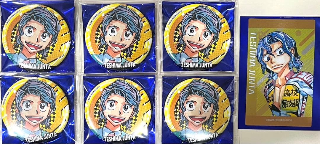 手嶋純太 缶バッジ メタリックカード 秋田書店 コミケ106