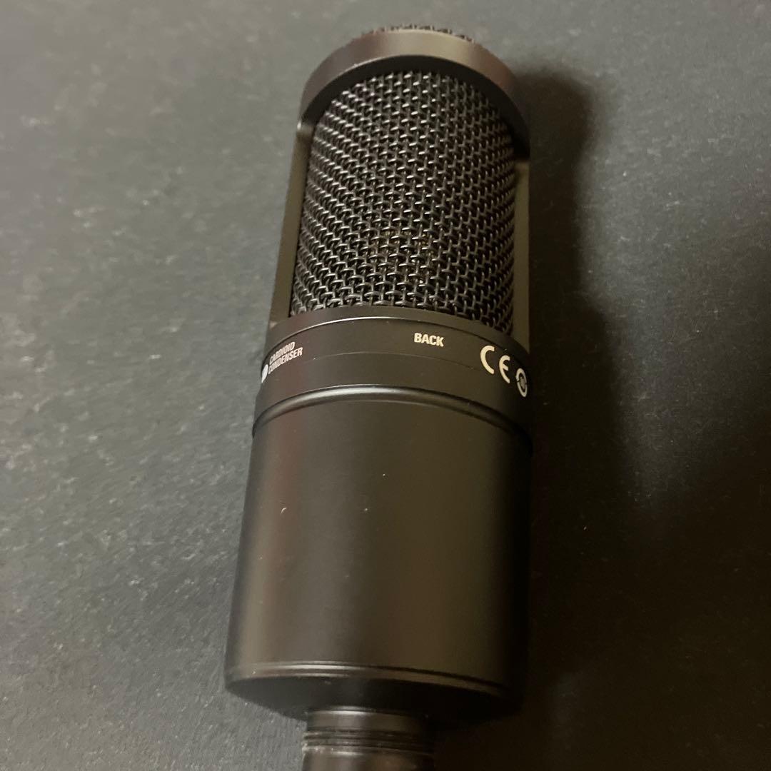 AT2020 コンデンサーマイク ブラック 付属品あり