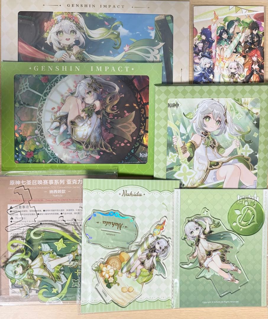 原神　ナヒーダ　グッズセット　アクリルスタンド　色紙