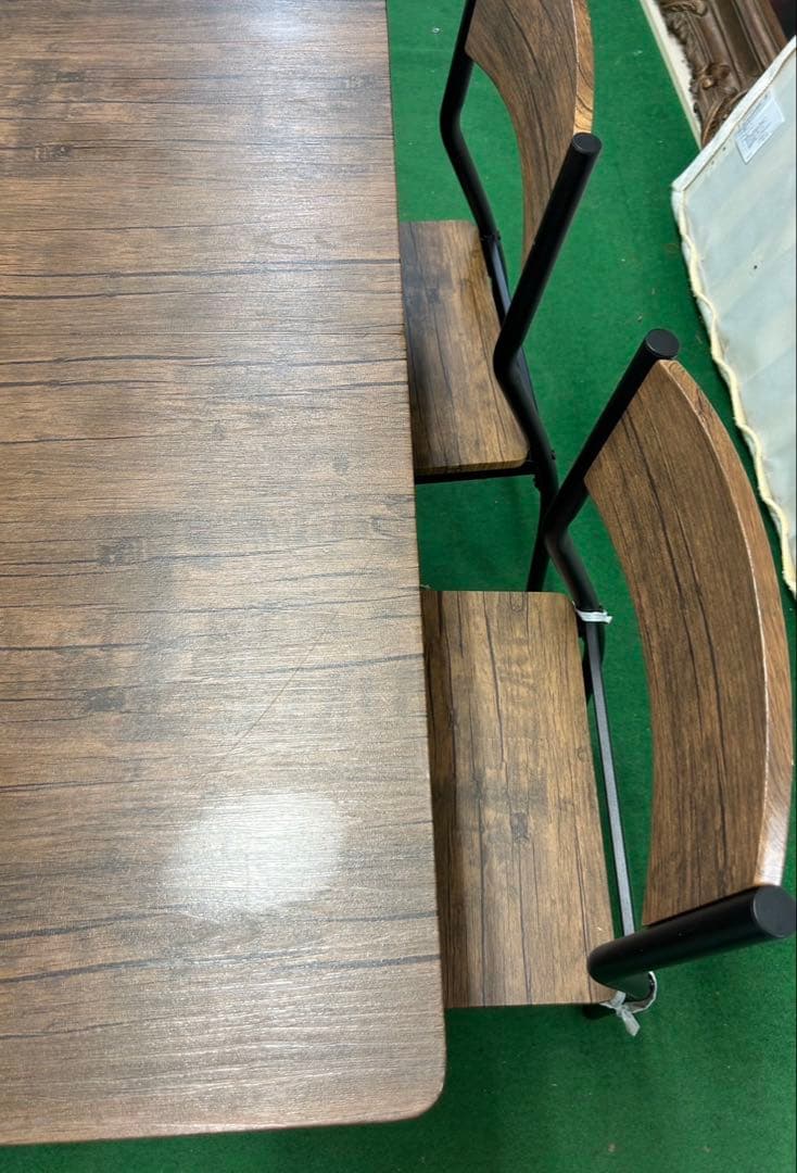 RASIK 木製テーブル　チェア4脚　ダイニングテーブルセット※たのめる便不可