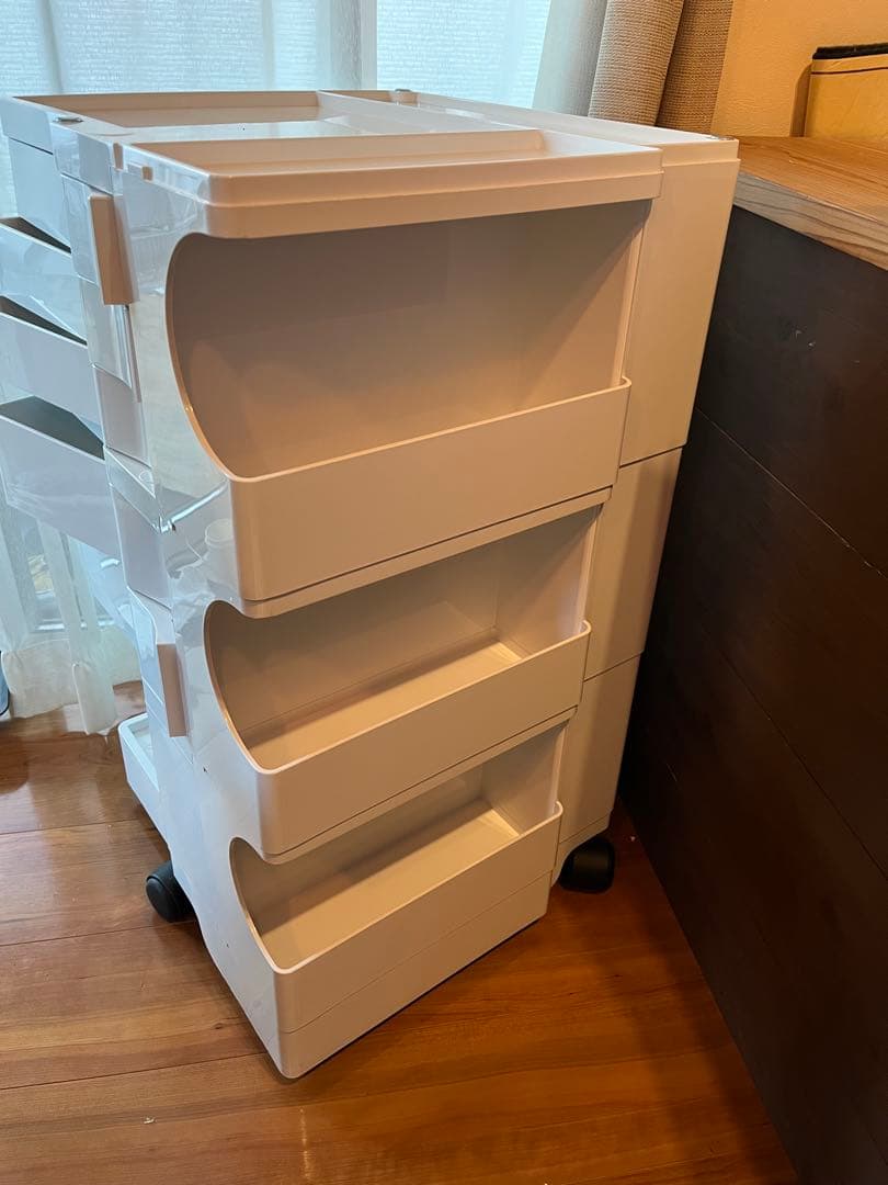 ボビーワゴン 正規品　ホワイト　3段5トレイ