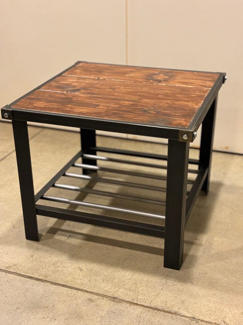 【アイアン×ウッド・サイドテーブル】