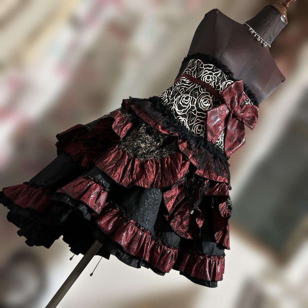 新品キューティーフラッシュ　コルセット付きスカートセット