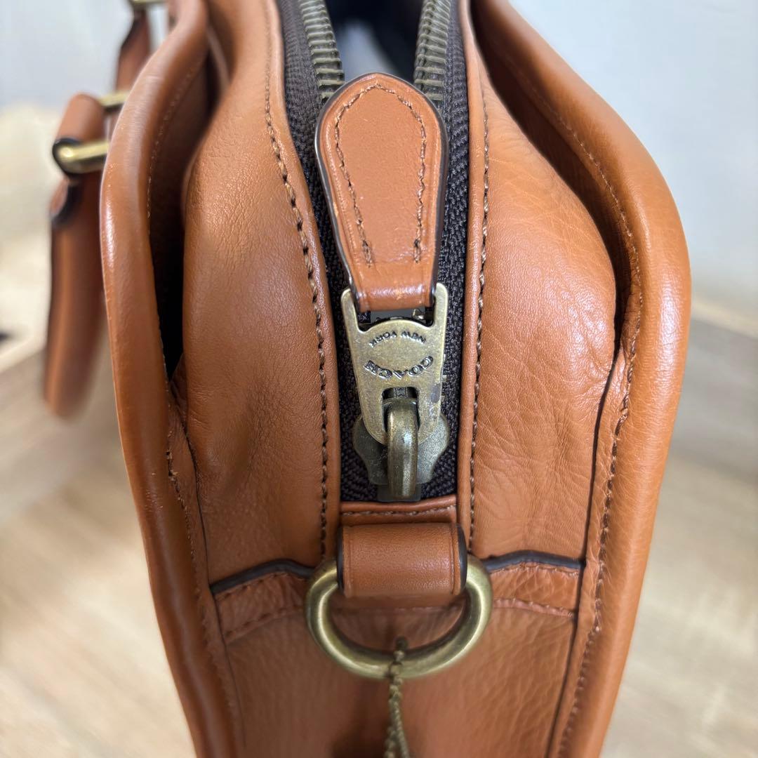 【美品】COACH コーチ ビジネスバッグ 本革