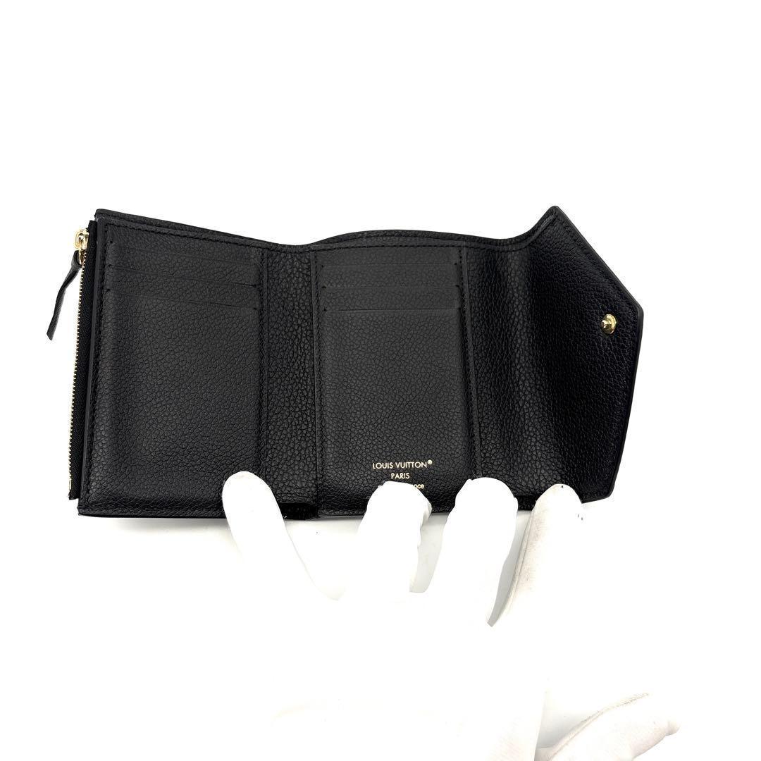 現行◆未使用級◆ルイヴィトン ポルトフォイユ ヴィクトリーヌ バイカラー 黒