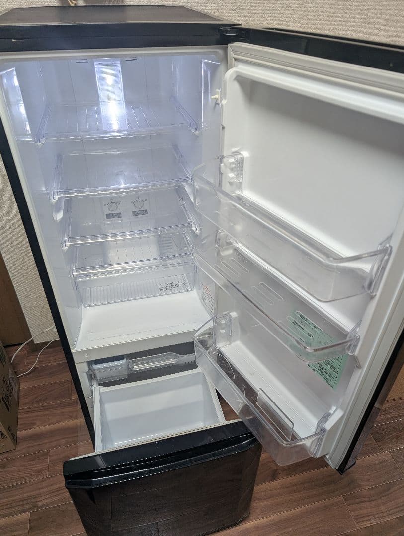 【送料込】単身用2ドア冷蔵庫 三菱電機 ブラック