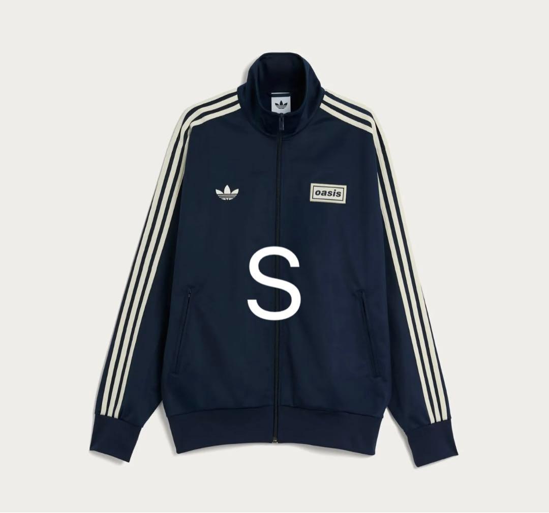 adidas x Oasis ファイヤーバード　トップ　ネイビー　Sサイズ