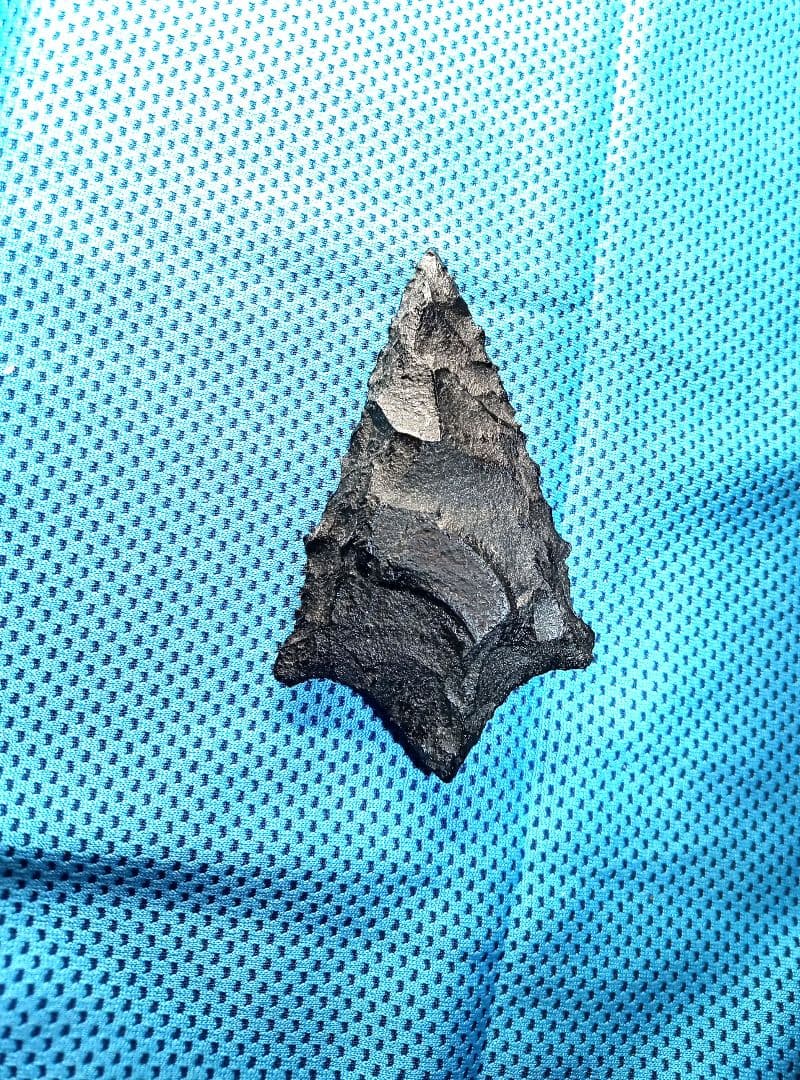 有舌尖頭器 原始時代  360 石器 模写 サヌカイト