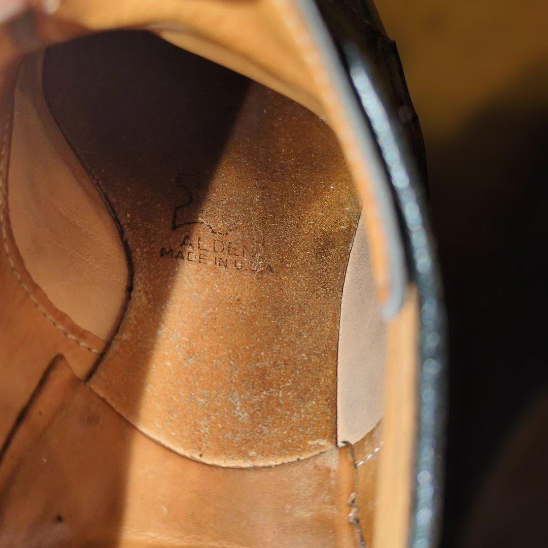 ALDEN☆Vチップ 54411 B/D ビジネスシューズ サイズ7 2/1