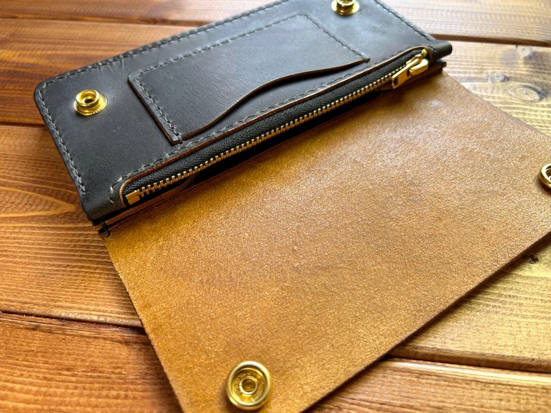 茶芯 トラッカーウォレット 三層