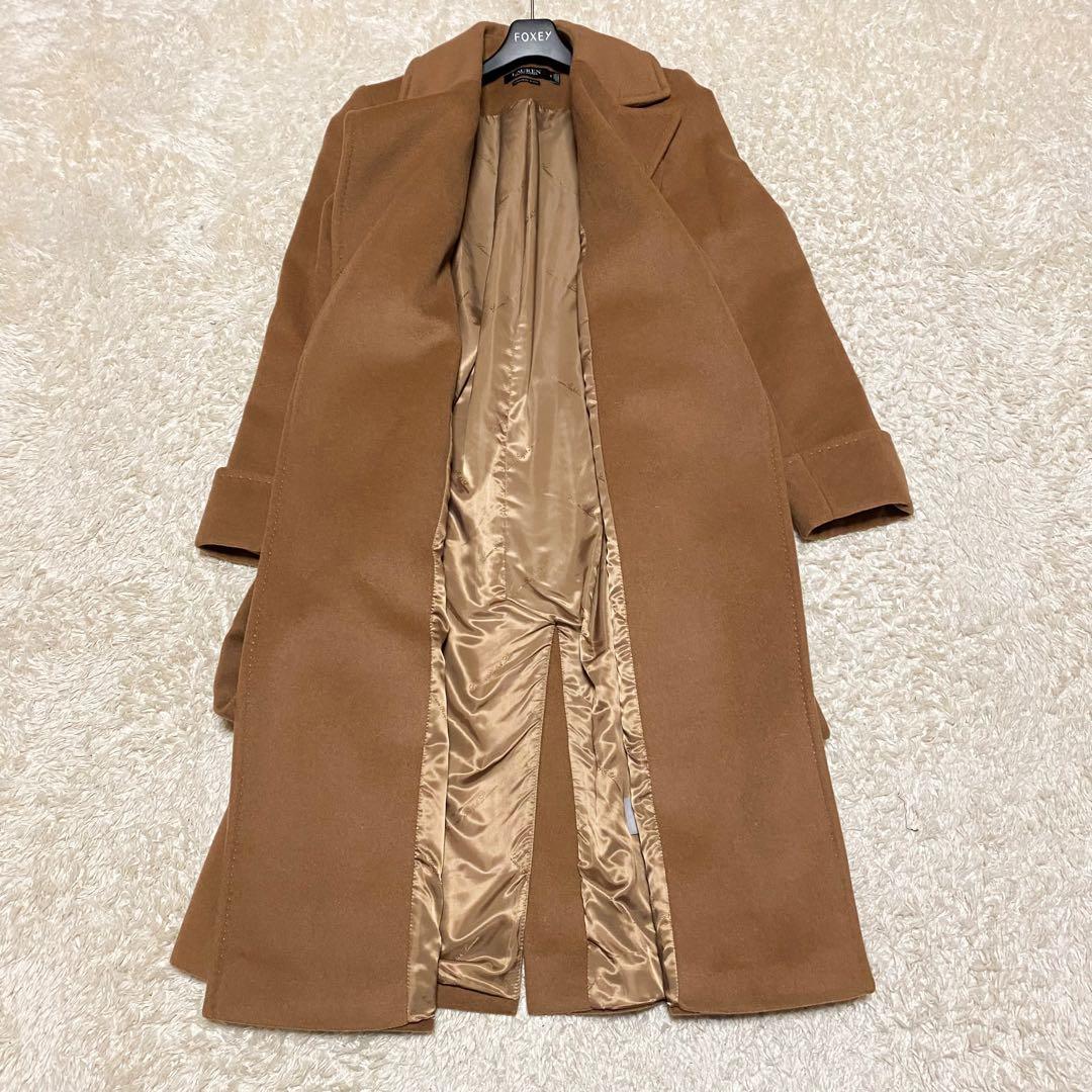ローレンラルフローレン　カシミヤ　ウール　ガウンコート　チェスターコート　ベルト
