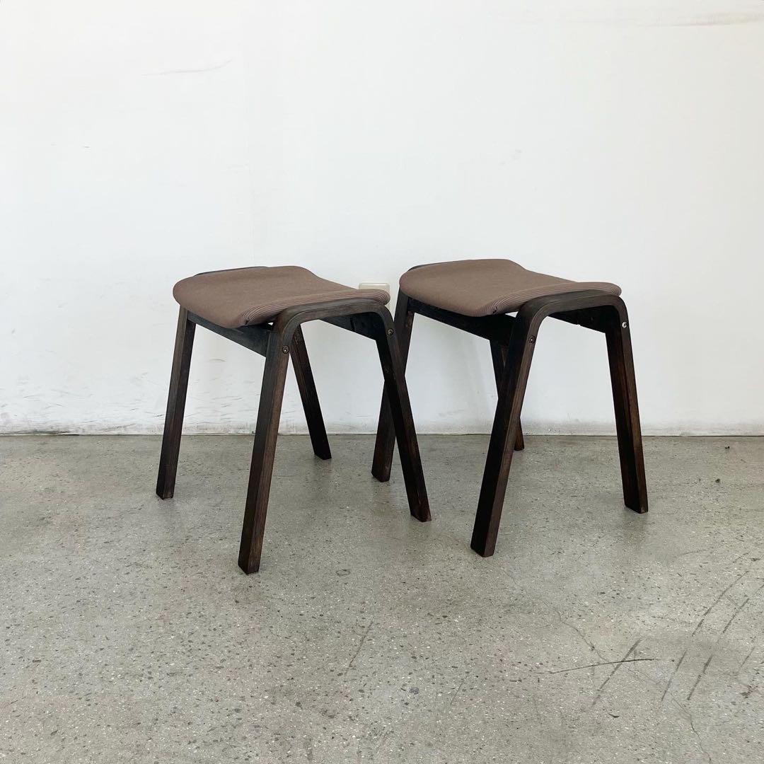 レトロ　ヴィンテージ　古道具　古家具　スツール　スタッキング　木製