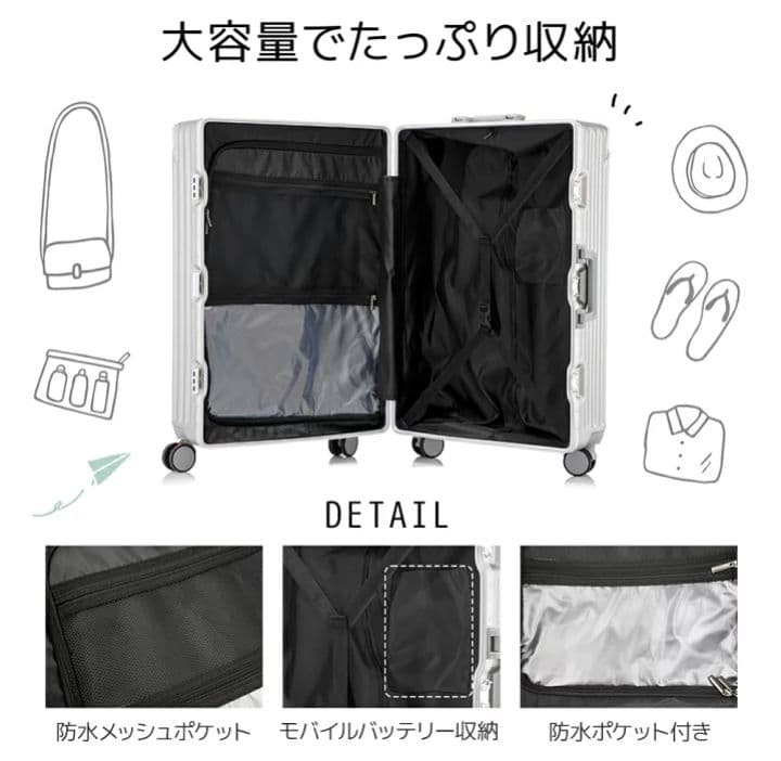 riricocoBAROGOCCHIスーツケースBG-L0801 Lサイズ