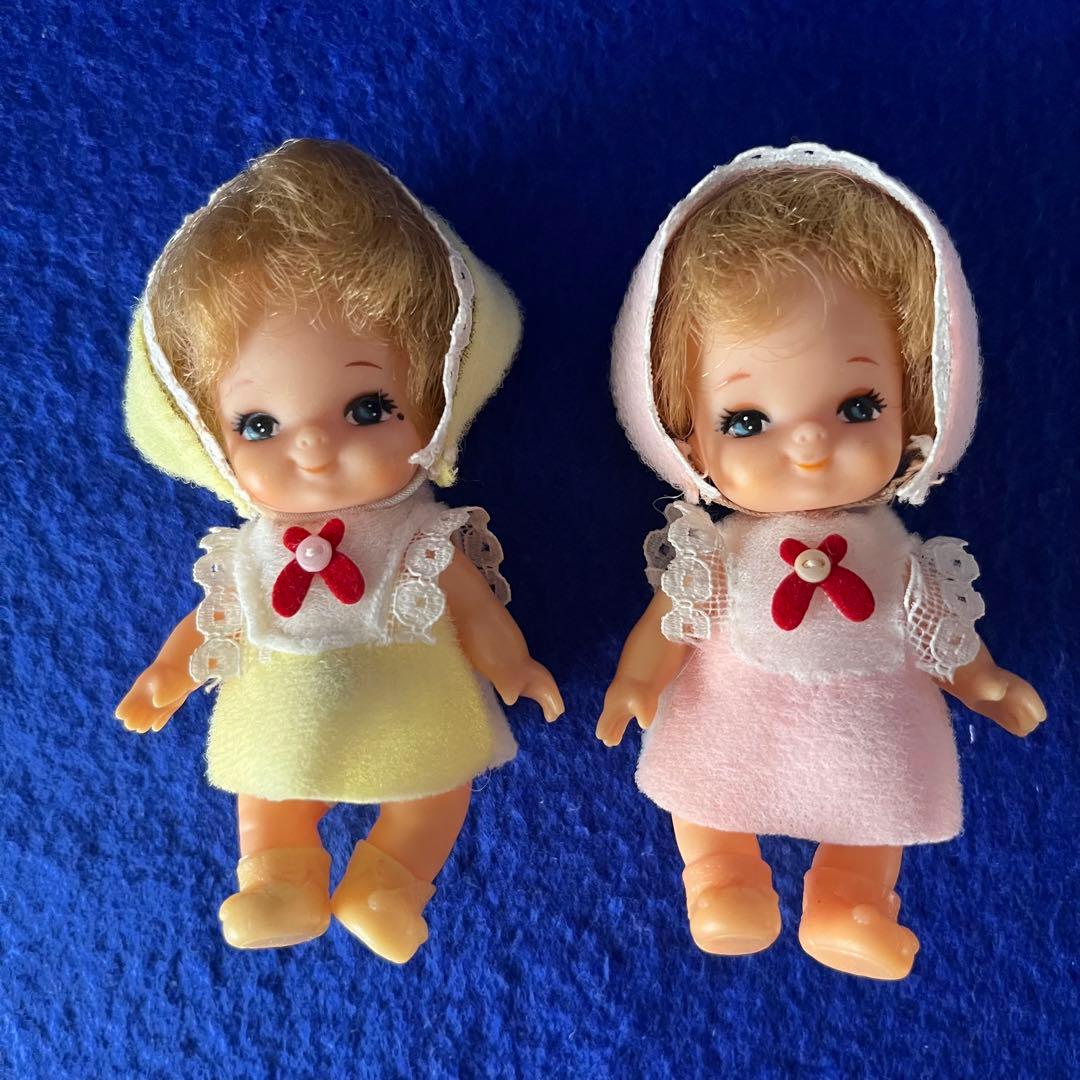 【昭和レトロ】リカちゃんのふたごの赤ちゃん　ミキちゃんマキちゃん&お食事セット