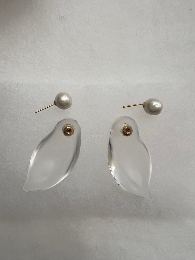 【最終価格】新品未使用品Organic motif Glass Earrings