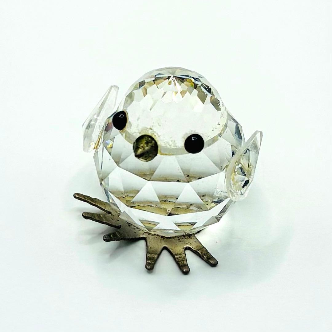 希少　スワロフスキー　クリスタル　スズメの置物