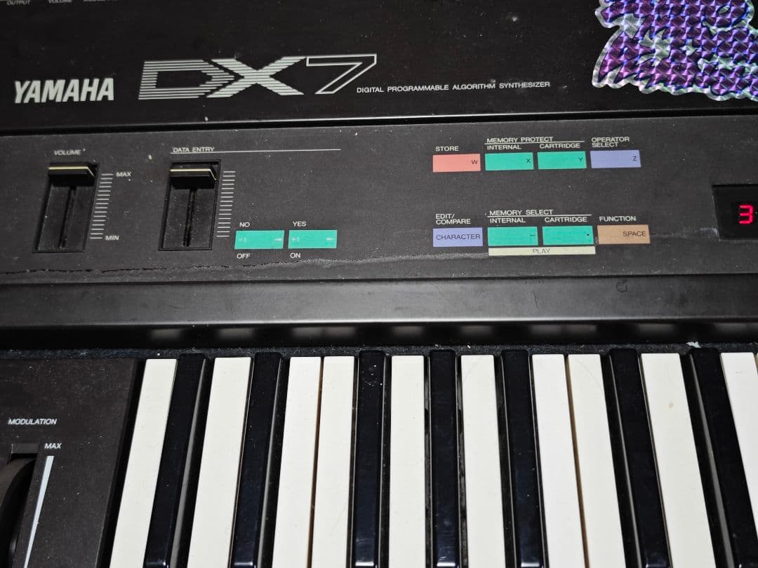 Yamaha DX7 シンセサイザーROM込み 稼働品