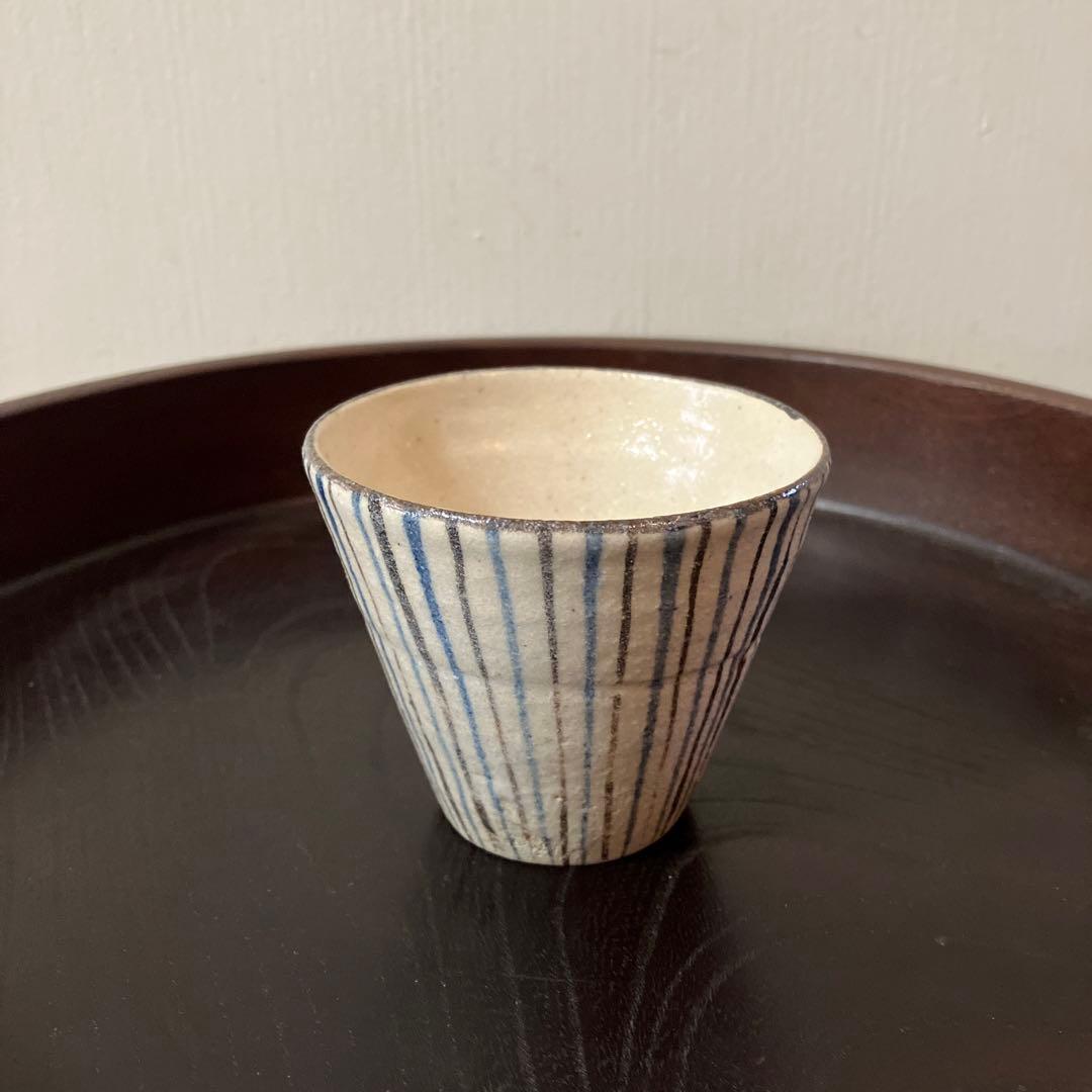 麦藁手蕎麦猪口　② 瀬戸　十草　美濃　古道具　　青山二郎　白洲正子　古民芸　酒器