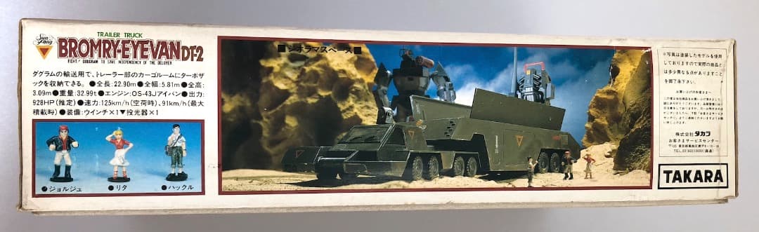 未組立★1/72アイバンDT-2★当時もの 内袋未開封 太陽の牙ダグラム タカラ