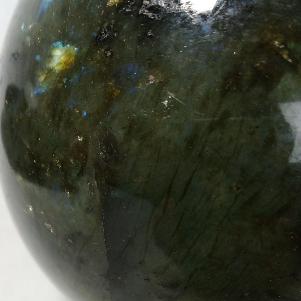 黒水晶　水晶玉　天然石　12cm　2.3kg　鑑賞石　パワーストーン