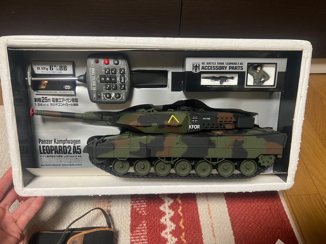 マルイ ラジコン バトルタンク レオパルト2A5 1/24 戦車 RC付属品完備