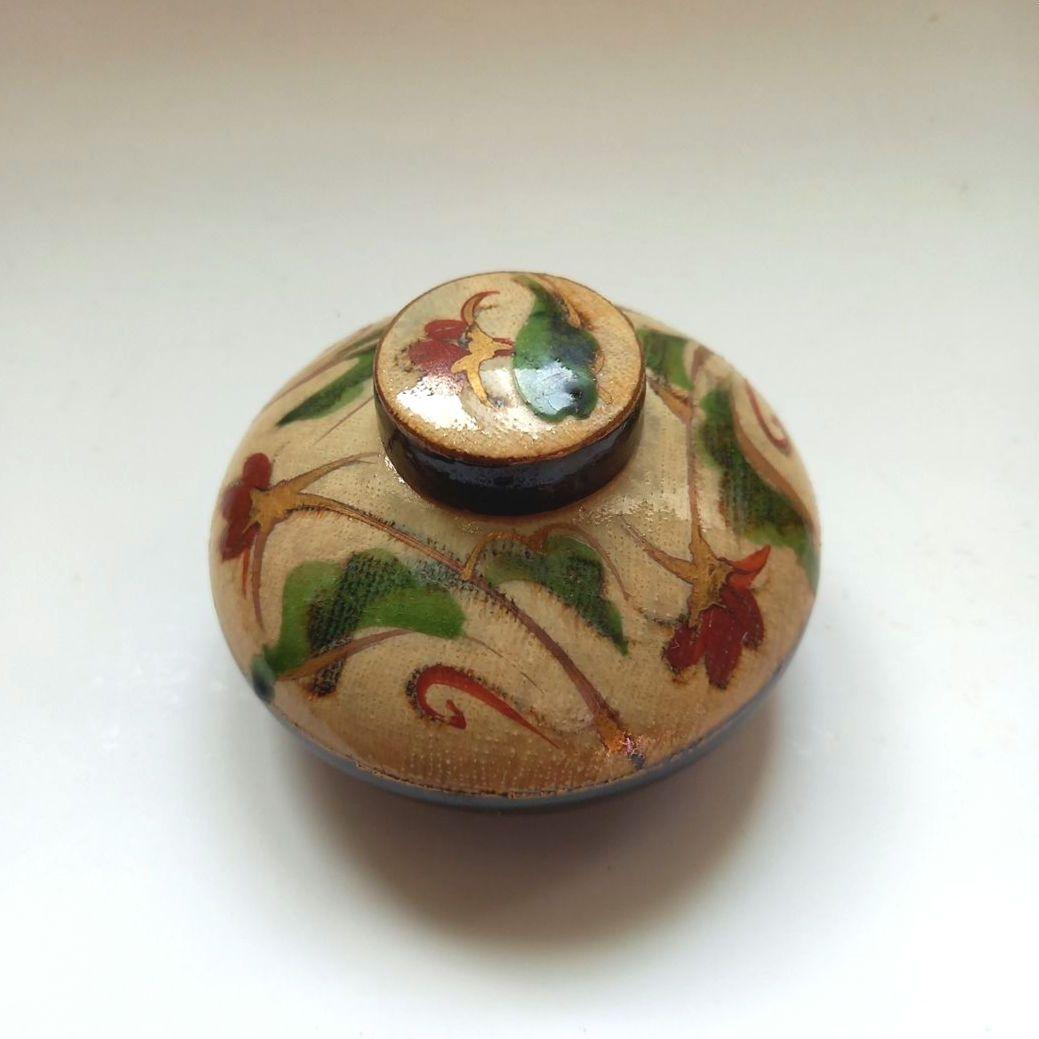 小森忍　山茶窯　インク壺　アンティーク　骨董　北斗窯