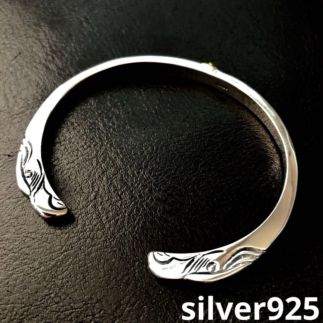 高品質 [silver925] 金メタル付 顔ブレス