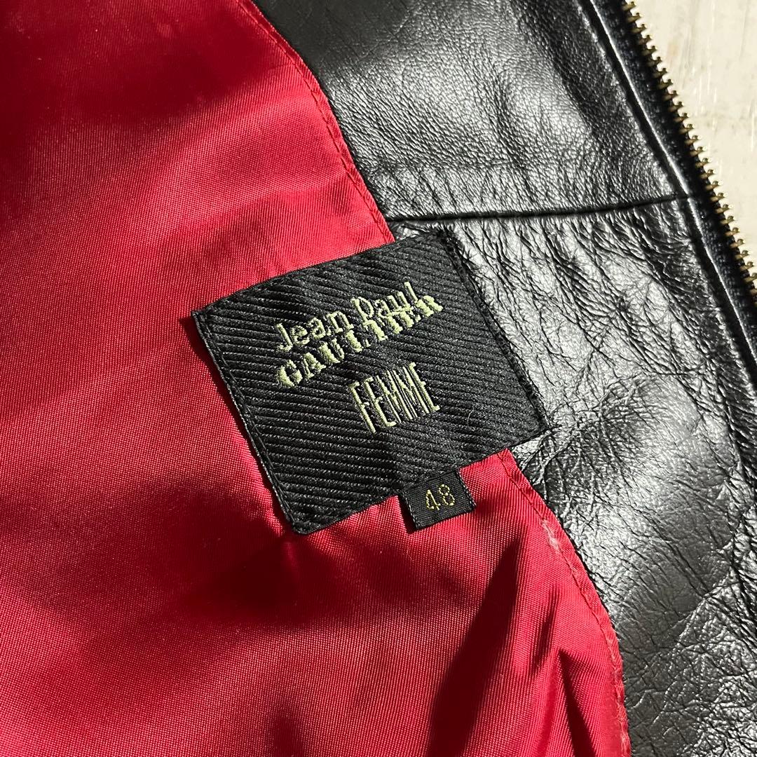 Jean Paul Gaultier ゴルチエ レザー ライダース ジャケット