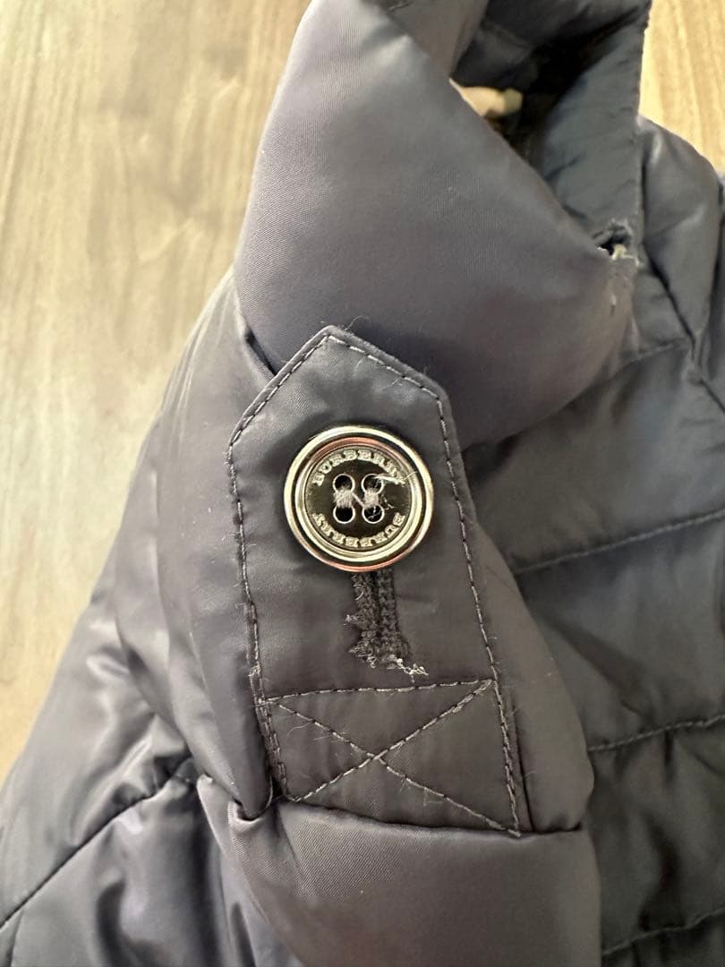 バーバリー ロンドン ベビー ダウン ジャケット コート ネイビー 2Y 美品