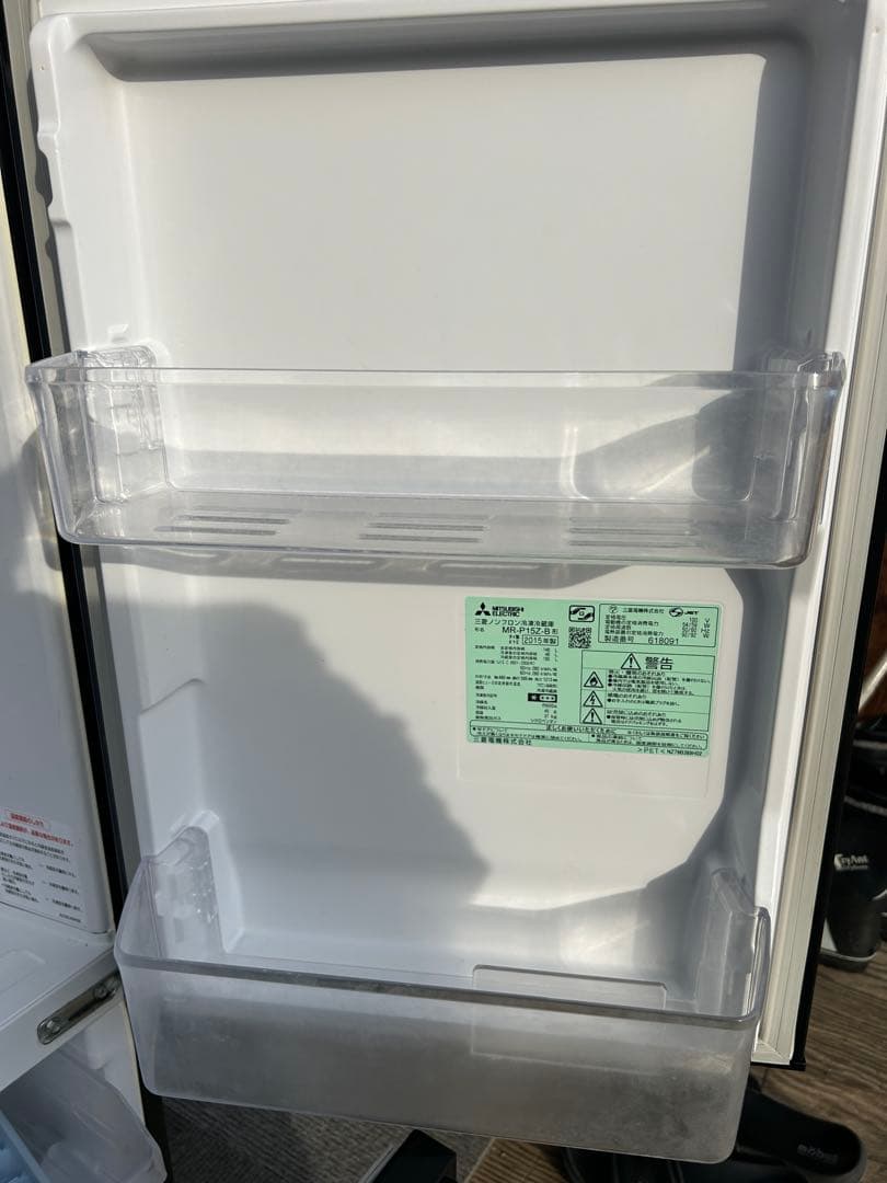 三菱電機　冷蔵庫　冷凍庫　2ドア　146L 黒色