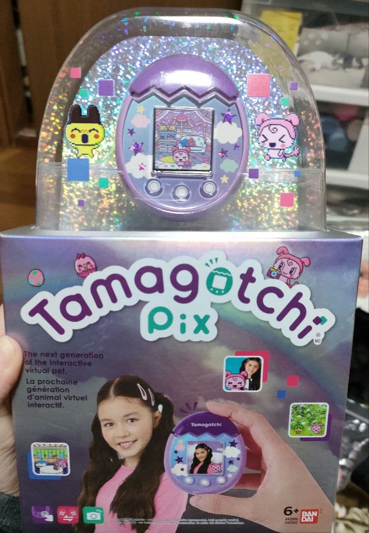 【パッケージ付】海外限定 たまごっち Pix パープル Sky