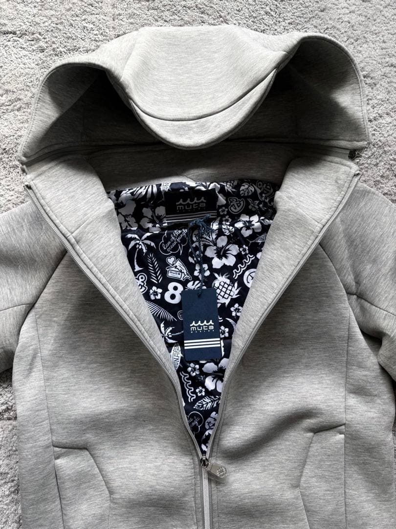 【新品】mutaMARINEボンディングパーカー　グレーMサイズ