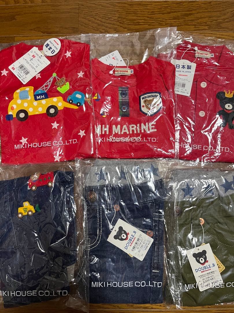 新品未使用　6点セットMIKI HOUSE DOUBLE B 80