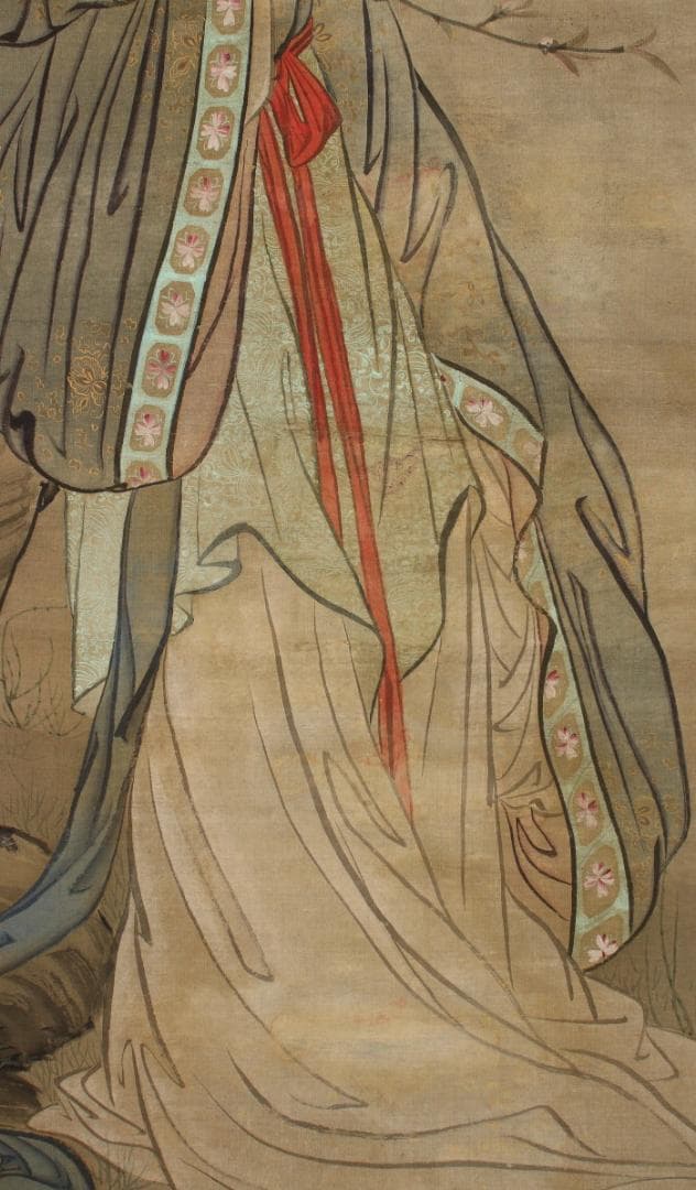 【真筆】◆円山応挙 桜唐貴人図 圓山應擧◆検）狩野探幽 雪舟 伊藤若冲 谷文晁